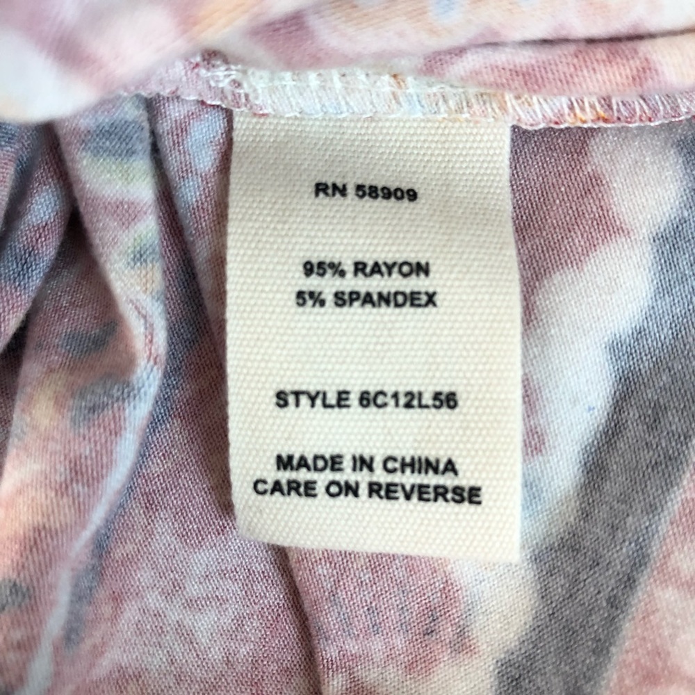 CHELSEA & VIOLET | Red Patterned Peasant Dress S - Picture 8 of 8